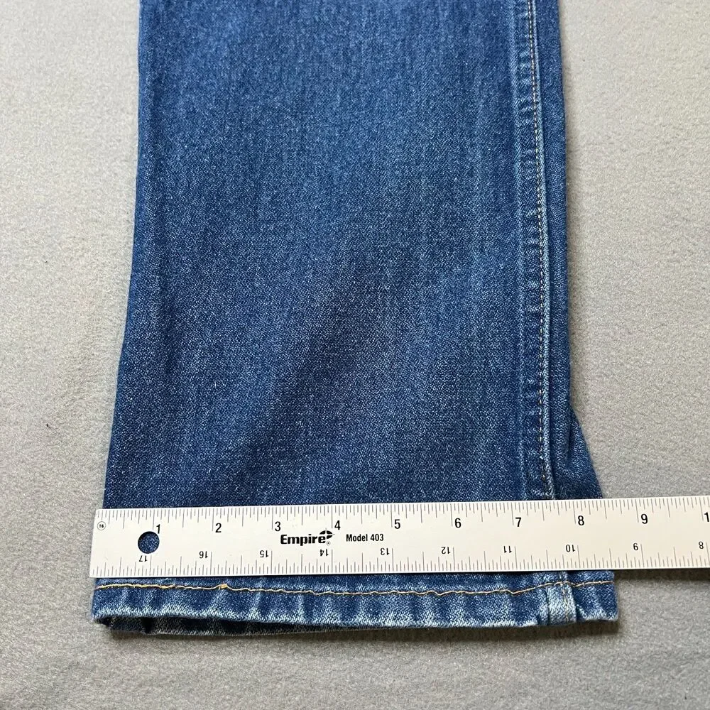 Wrangler Cowboy Cut Jeans Men's 36 x 36 Blue Dark Wash Straight Leg Comfortable